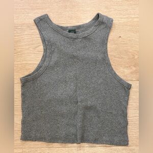Gray Tank Croo Top